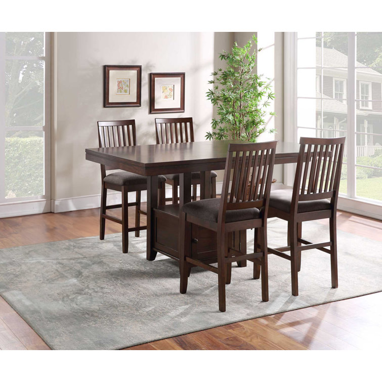 Lark Manor Kittle 5 Piece Pedestal Dining Set & Reviews Wayfair